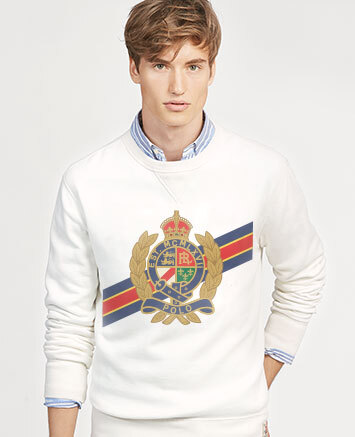 Ralph Lauren 印制您独有的男士起绒布上衣