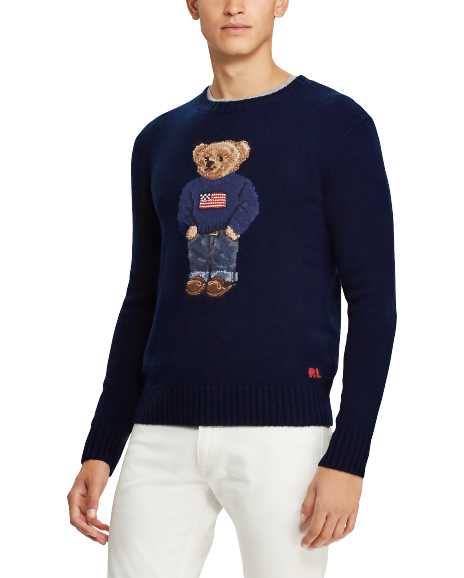 Ralph Lauren 经典版Polo Bear针织羊绒毛衣