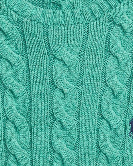 Ralph Lauren 绞花编结棉质针织毛衣