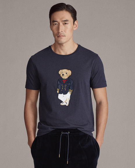 Ralph Lauren Polo小熊图案平纹针织T恤
