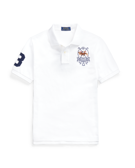 Ralph Lauren 马球运动员图案网布Polo衫