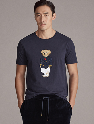Ralph Lauren Polo 小熊图案平纹针织T恤