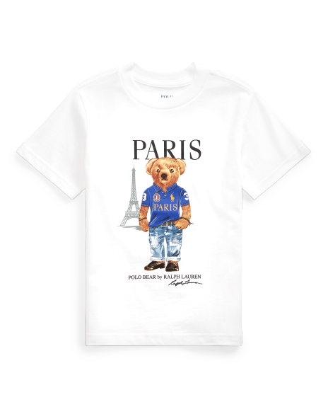 Ralph Lauren 巴黎Polo Bear棉平纹针织T恤