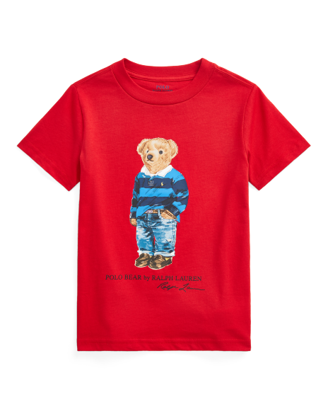 Ralph Lauren 橄榄球Polo Bear棉质平纹针织T恤