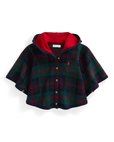 格子羊毛斗篷 Ralph Lauren 中国官网