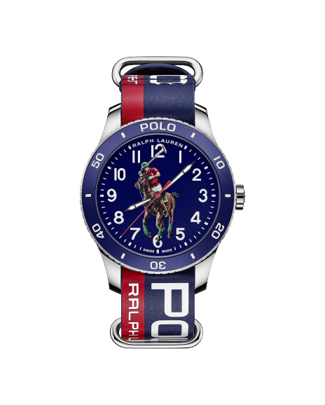 Ralph Lauren Polo Watch蓝色表盘精钢腕表
