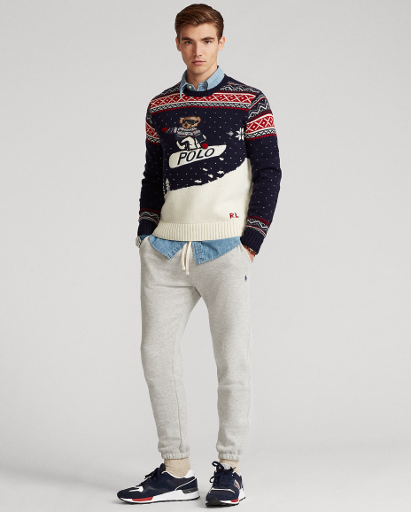Ralph Lauren 滑雪板Polo Bear针织毛衫