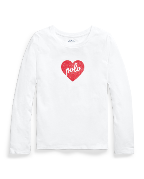 Ralph Lauren Polo心形棉质平纹针织T恤