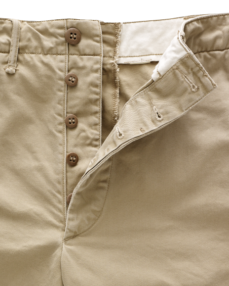 Ralph Lauren 修身直筒棉质卡其短裤