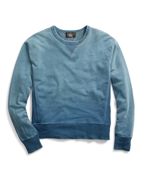 Ralph Lauren 靛蓝法式毛圈布运动衫
