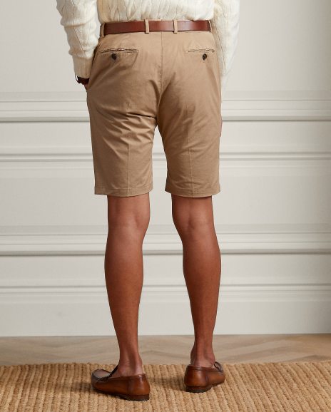 Ralph Lauren 修身版型弹力斜纹布短裤