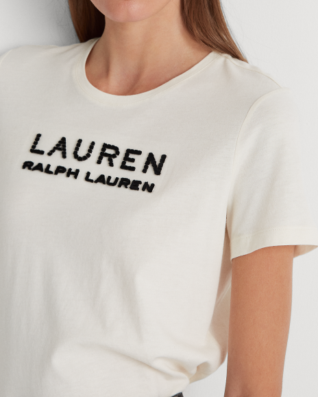 Ralph Lauren 宽松版徽标平纹针织T恤
