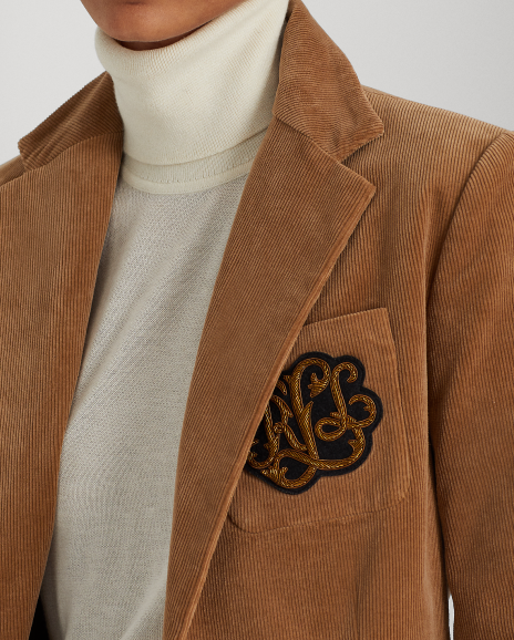 Ralph Lauren 金丝灯芯绒西装外套