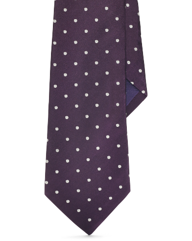 Ralph Lauren 波点真丝绸缎领带