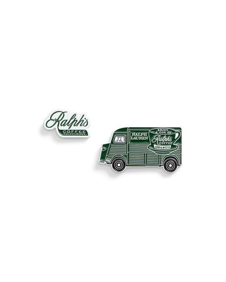 Ralph Lauren Ralph's Coffee卡车图案别针套装
