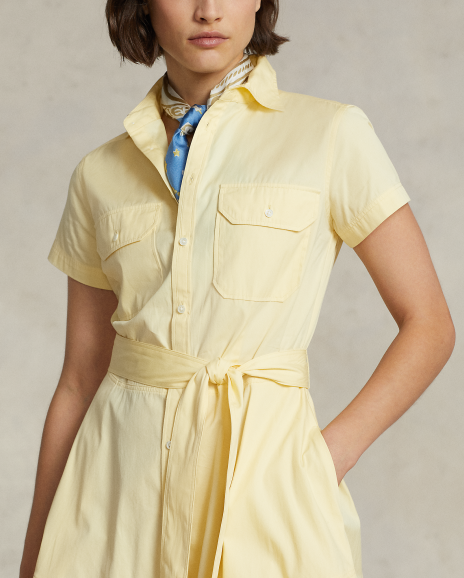 Ralph Lauren 棉质衬衫式连衣裙