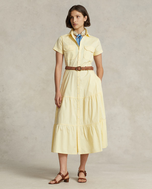 Ralph Lauren 棉质衬衫式连衣裙