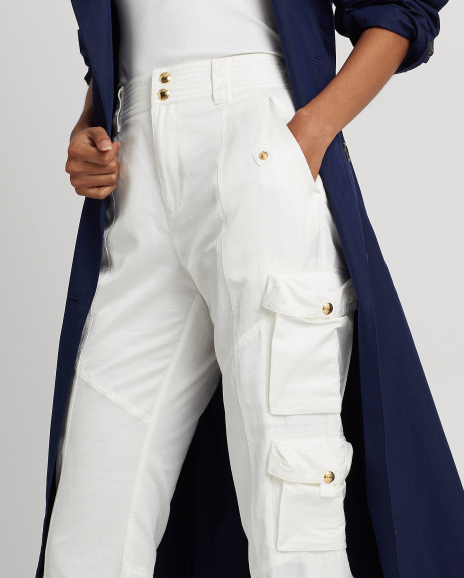 Ralph Lauren 高腰休闲工装长裤