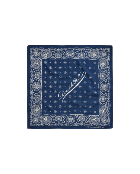Ralph Lauren 徽标靛蓝棉质大方巾