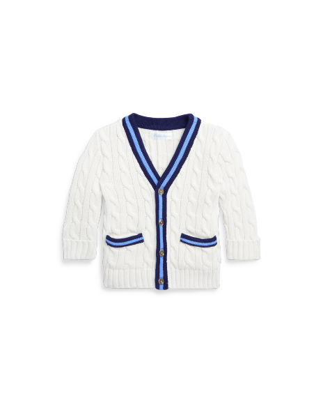 Ralph Lauren 棉质板球针织开襟衫