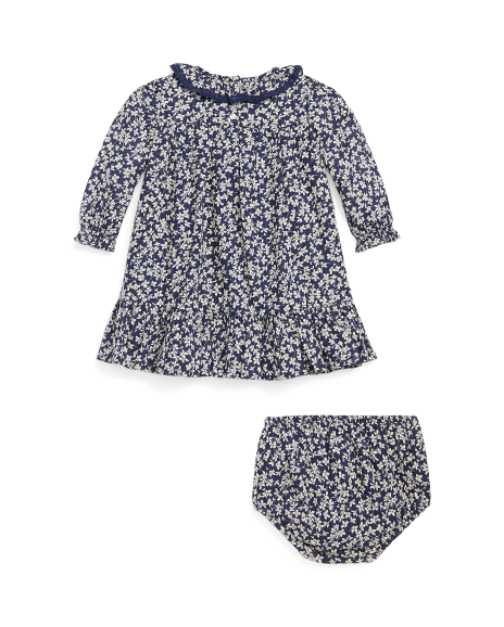 Ralph Lauren 花卉棉质连衣裙和灯笼裤