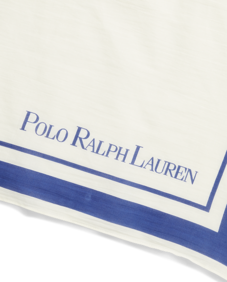 Ralph Lauren 撞色徽标棉Big Pony围巾
