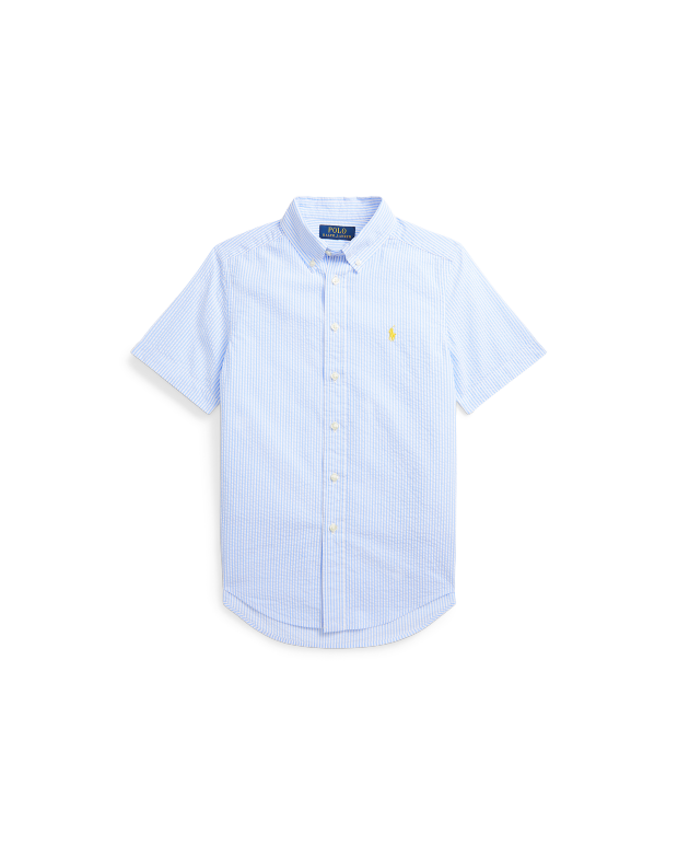 Ralph Lauren 条纹棉质短袖衬衫