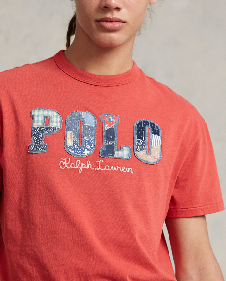 Ralph Lauren 经典版棉徽标平纹针织T恤