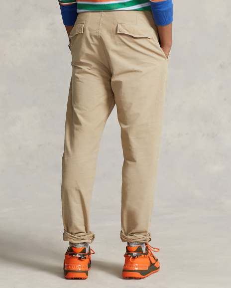 Ralph Lauren 褶裥宽松版棉帆布长裤