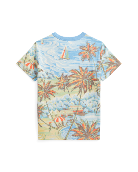 Ralph Lauren 热带印花棉平纹针织T恤