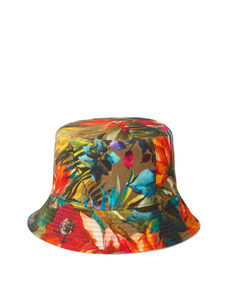 Ralph Lauren 双面花卉图案棉质渔夫帽