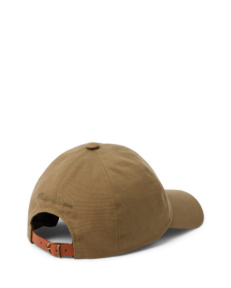 Ralph Lauren 字母组合图案帆布棒球帽