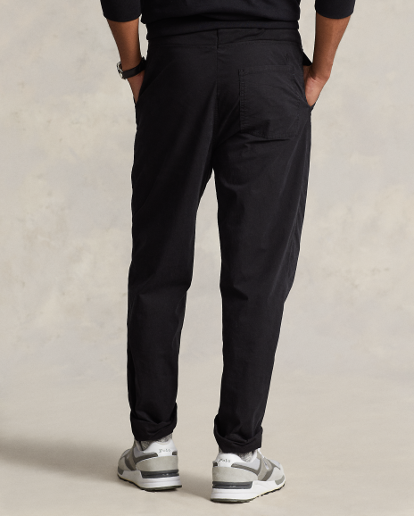 Ralph Lauren 宽松版型弹力府绸长裤