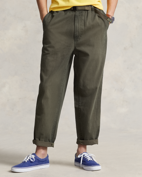 Ralph Lauren 宽松版棉质斜纹布长裤