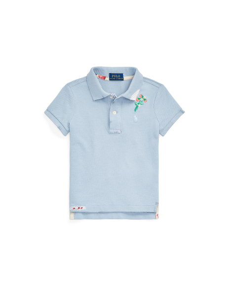 Ralph Lauren 花卉图案棉网眼布Polo衫