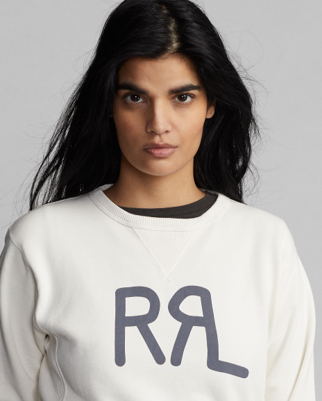 Ralph Lauren 徽标毛圈布圆领运动衫