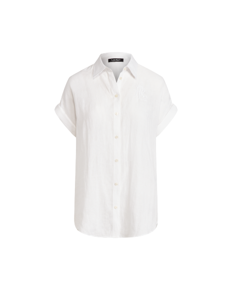 Ralph Lauren 宽松版亚麻短袖衬衫