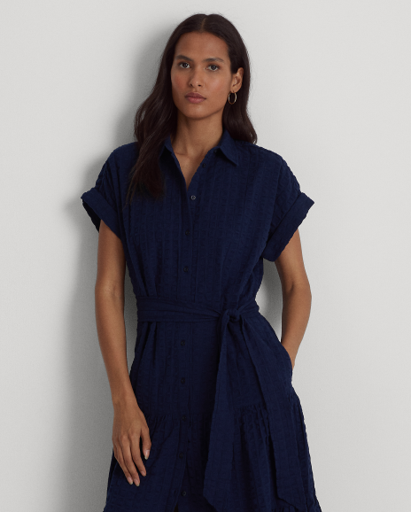 Ralph Lauren 方格图案棉质连衣裙