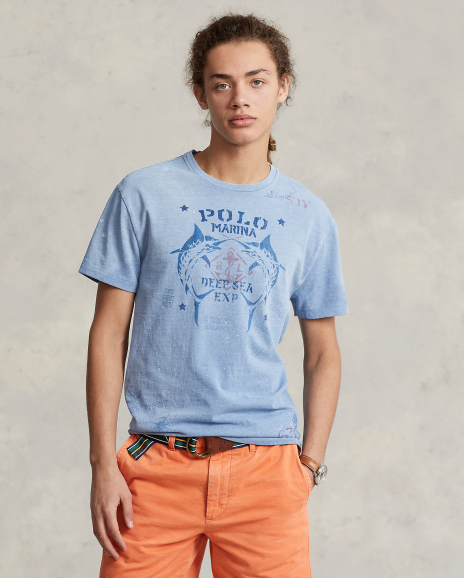 Ralph Lauren 经典版棉平纹针织T恤