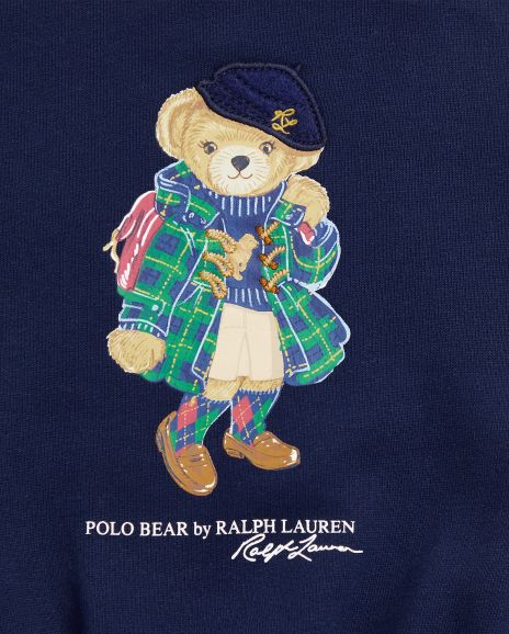 Ralph Lauren Polo小熊起绒布连衣裙