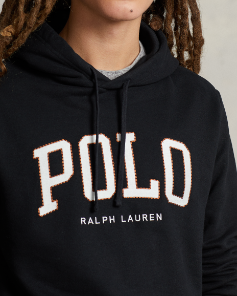 Ralph Lauren RL徽标起绒布连帽衫