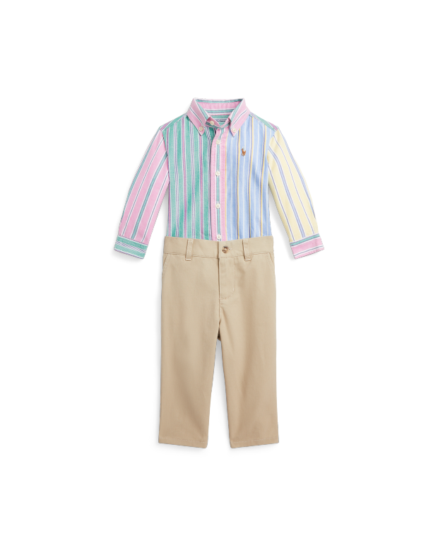 Ralph Lauren 衬衫与Flex Abrasion长裤套装