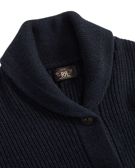 Ralph Lauren 羊绒青果领针织开襟衫