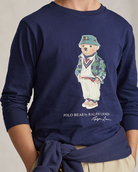 Ralph Lauren Polo小熊棉质长袖T恤