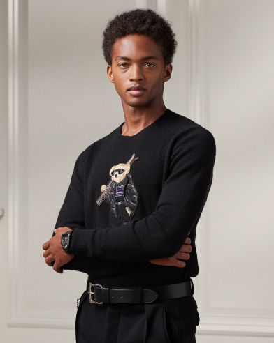 Ralph Lauren 经典版Polo小熊羊绒针织毛衫
