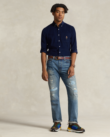 Ralph Lauren 经典版Polo小熊棉质衬衫