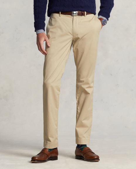 Ralph Lauren 弹力修身版型奇诺长裤