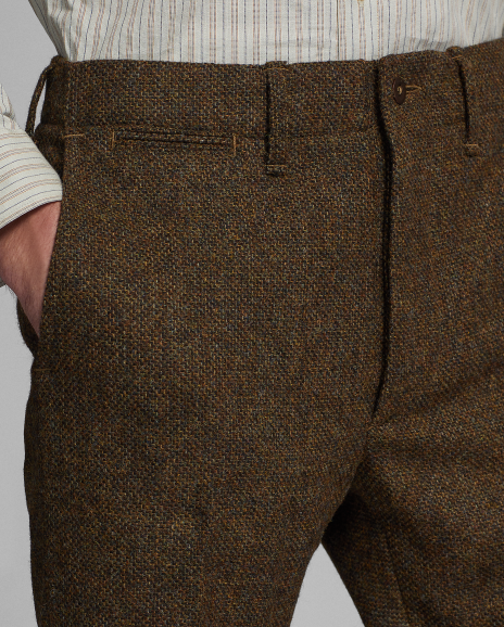 Ralph Lauren 修身版羊毛粗花呢户外长裤