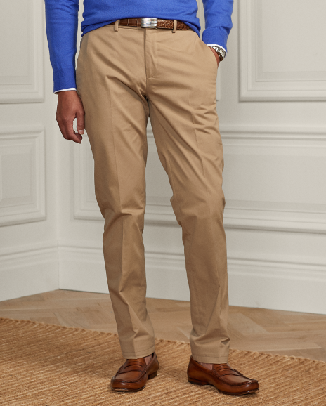 Ralph Lauren 直筒版型弹力奇诺裤