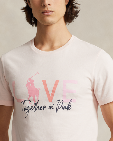 Ralph Lauren Pink Pony定制修身版平纹针织T恤